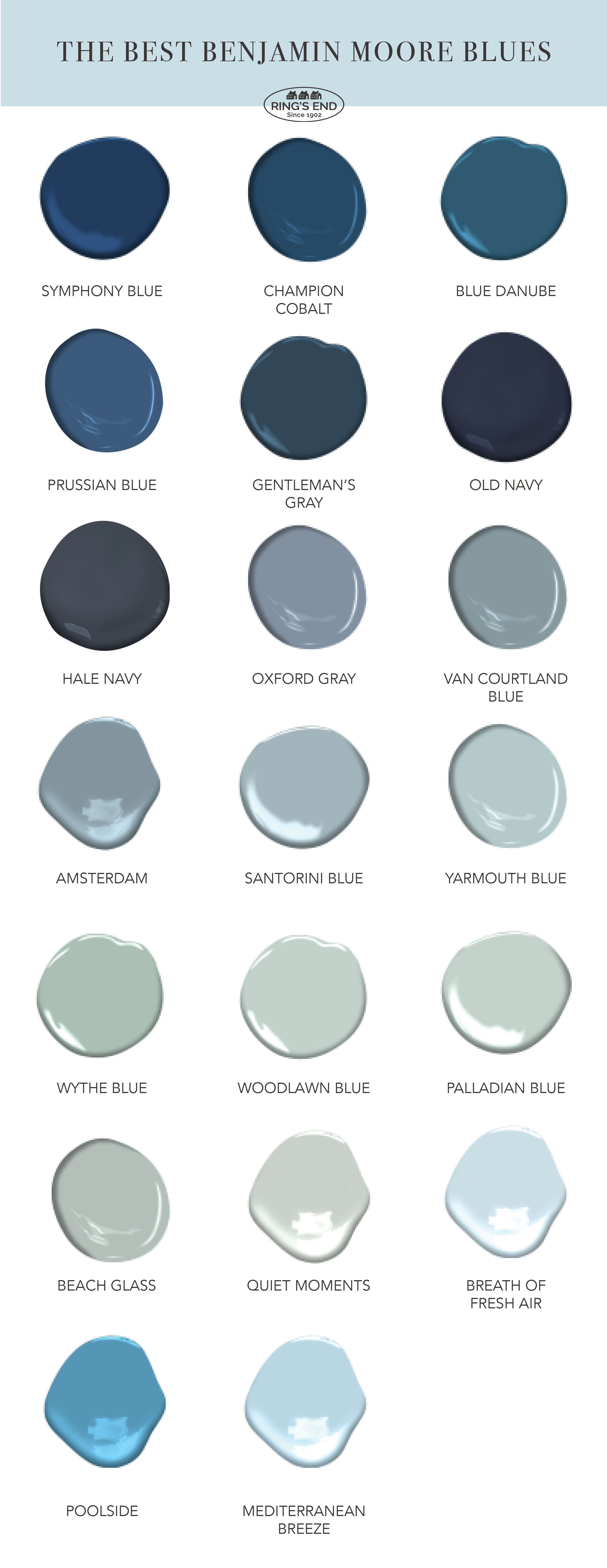The Best Benjamin Moore Blue Paint Colors