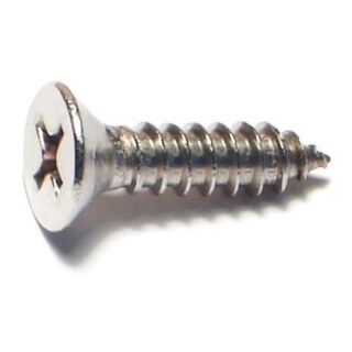 MIDWEST #10 x ¾ in. 18-8 Stainless Steel Phillips Flat Head Sheet Metal Screws, 65 Count