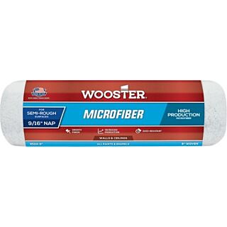 Wooster® R524, 9 in. x 9/16 in. Nap Microfiber Roller Cover