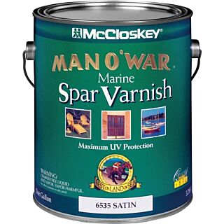 McCloskey® Man O’ War® Marine Spar Varnish, Satin, Gallon