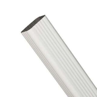 2 in. x 3 in. Aluminum Leader - 10 ft. Section, White