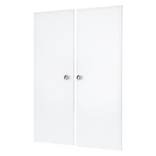 Easy Track Closet Organization 35 in. Deluxe Doors, White, 2 Pack