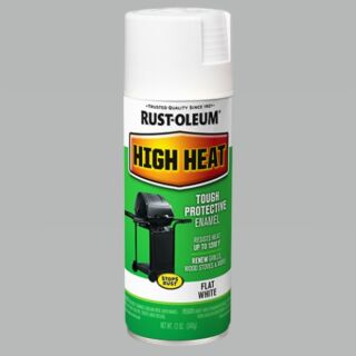 Rust-Oleum® High Heat, White, Oil-Based, Spray Paint, 12 oz.