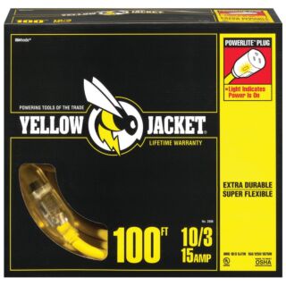 Yellow Jacket Extension Cord, 10/3 100 ft.