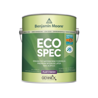 Benjamin Moore Eco Spec Waterborne Interior Latex Paint, Flat
