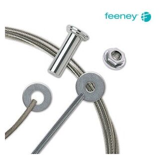 Feeney CableRail Kit Package For Wood Posts, 5 ft.
