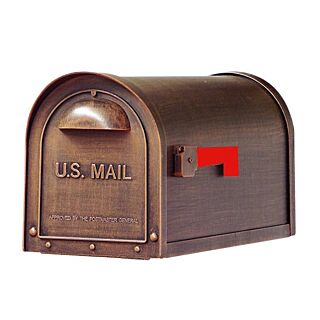 Special Lite Classic Curbside Post Mount Mailbox Copper