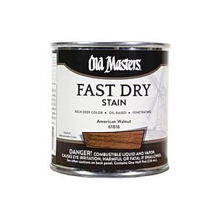 Old Masters Fast Dry Stain, American Walnut, 1/2 Pint