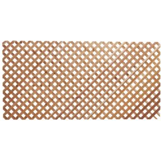 Woodway Cedar Diagonal Lattice Panel, Clear Grade, Standard, 4 ft. x 8 ft.