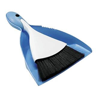Simple Spaces YB42213L Dust Broom, 8 in Sweep Face, Ergonomic Handle, Plastic/Rubber Handle, White