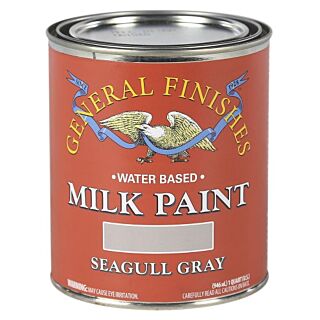 General Finishes®, Water-Based Milk Paint, Seagull Gray, Quart