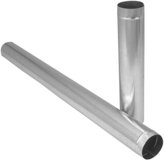 Imperial GV0387-B/A Duct Pipe, 6 in Dia, Round Duct, Galvanized