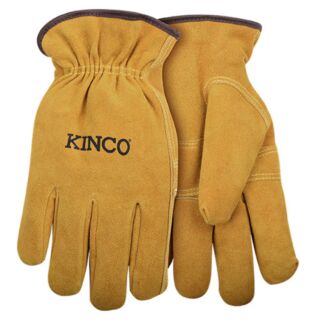 KINCO Lined Suede Cowhide Driver Gloves, Extra Large