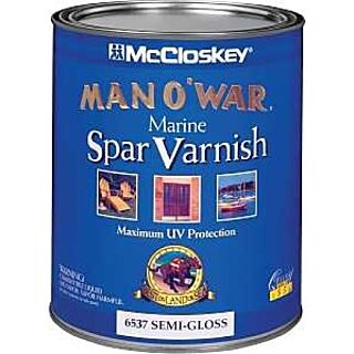 McCloskey® Man O’ War® Marine Spar Varnish, Semi-Gloss, Quart