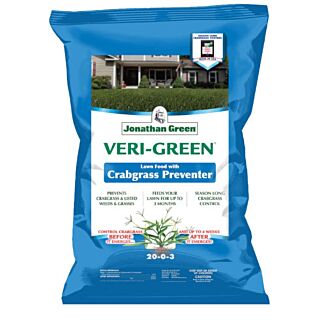 Jonathan Green Veri-Green Lawn Food with Crabgrass Preventer 15,000 sq.ft. 21-0-3