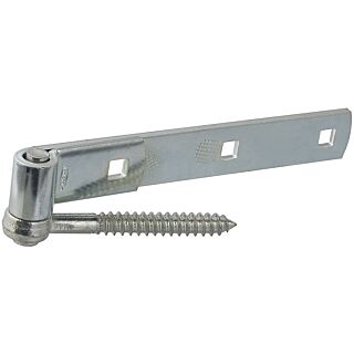 National Hardware N129-726 Screw Hook/Strap Hinge, 150 lb Weight Capacity, Steel, Zinc