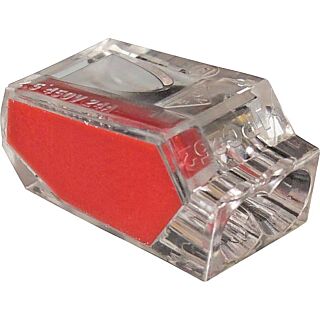 GB PushGard 19-PC2 Wire Connector, 600 V, 22 to 12 AWG, Clear/Red