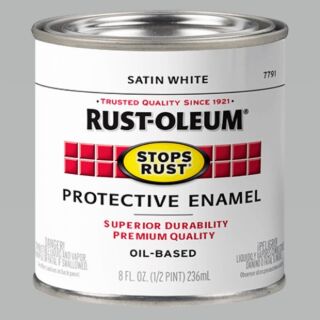 Rust-Oleum® Stops Rust®, Satin Protective Enamel, Oil-Based, Half Pint