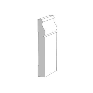 (M93) 11/16 in. x 5-1/4 in. x 16 ft. Neck Base, Primed Finger-Jointed Pine