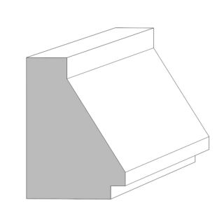 (M224) 3/4 in. x 1-1/16 in. x 16 ft. Contemporary Panel Moulding, Primed Finger-Jointed Poplar