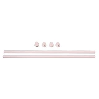 Easy Track Closet Organization 35 in. Wardrobe Rods & Ends, White, 2 Pack