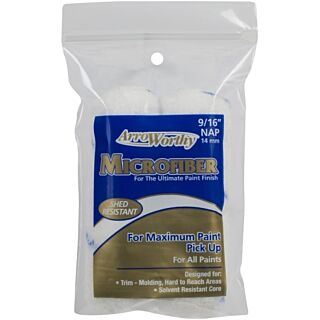 ArroWorthy® 4 in. x 9/16 in. Nap, Microfiber Mini Roller Cover, 2 Pack