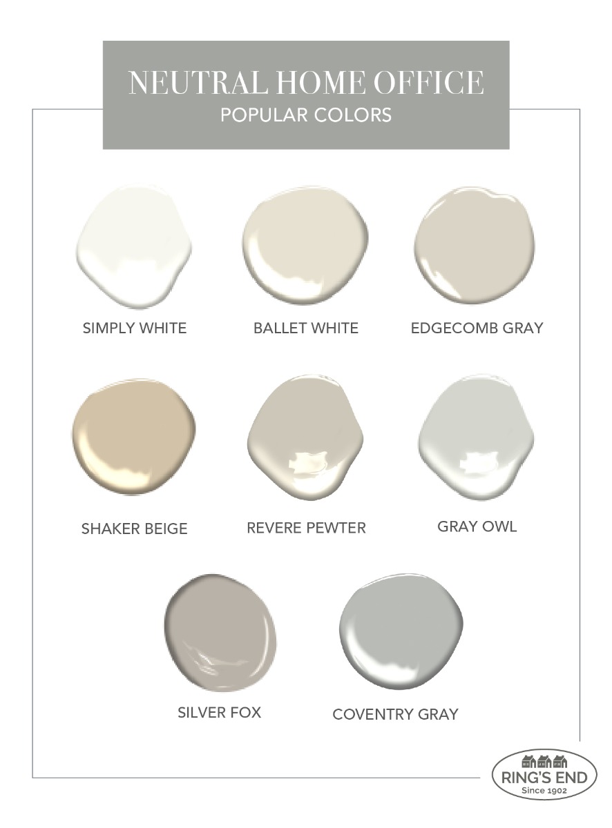 20 Home Office Paint Color Ideas: From Bold Blues To Stylish Grays
